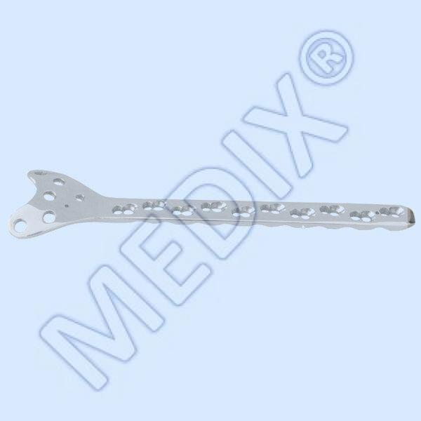 CODE-142 <br>PLACA FEMORAL CONDILAR DE BLOQUEO SEGURO DE 4,5 mm/5,0 mm