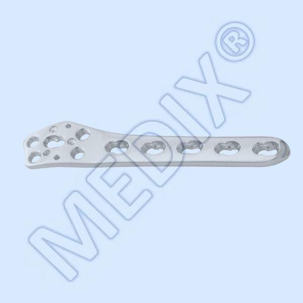 CODE-152 <br>PLACA PARA FÉMUR DISTAL LATERAL TOMOFIX DE BLOQUEO SEGURO, CON 5 AGUJEROS