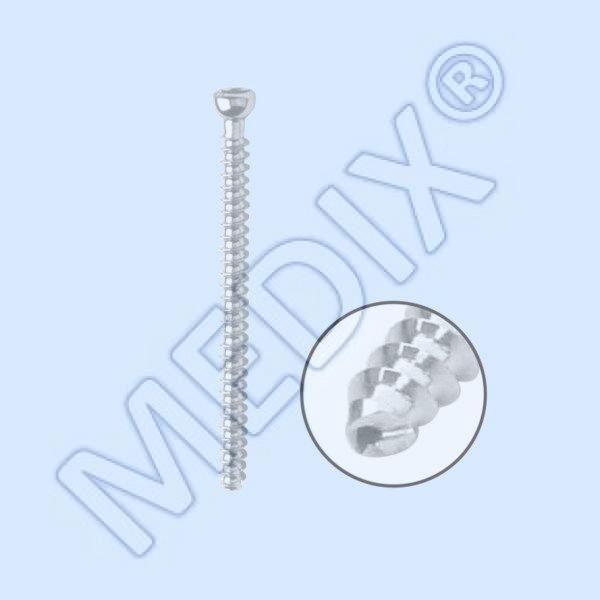 CODE-041 <br>TORNILLO CANULADO CORTICAL DE 4,5 mm, ROSCA COMPLETA